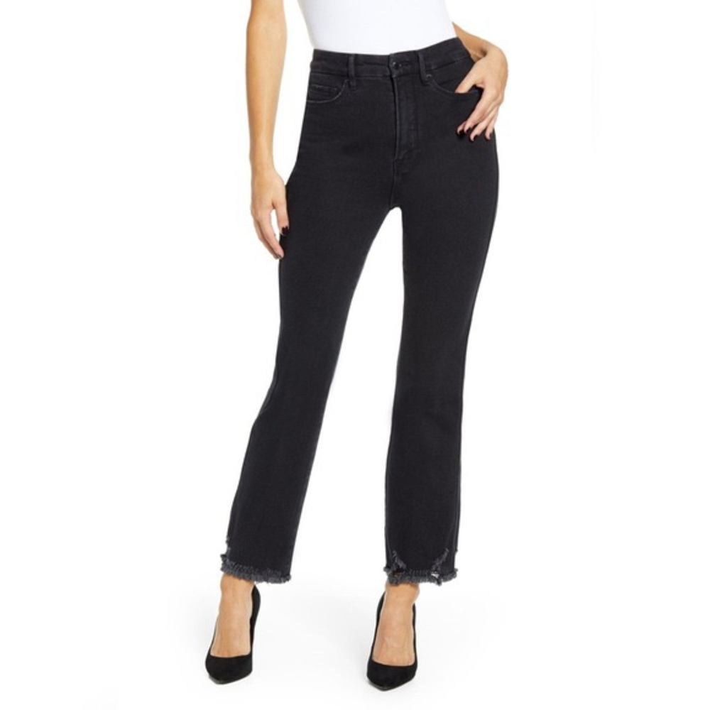 Good American Curve High Waist Straight Leg jeans